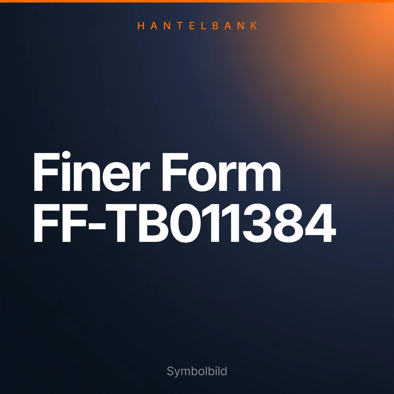 Finer Form FF-TB011384 &ndash; Symbolbild